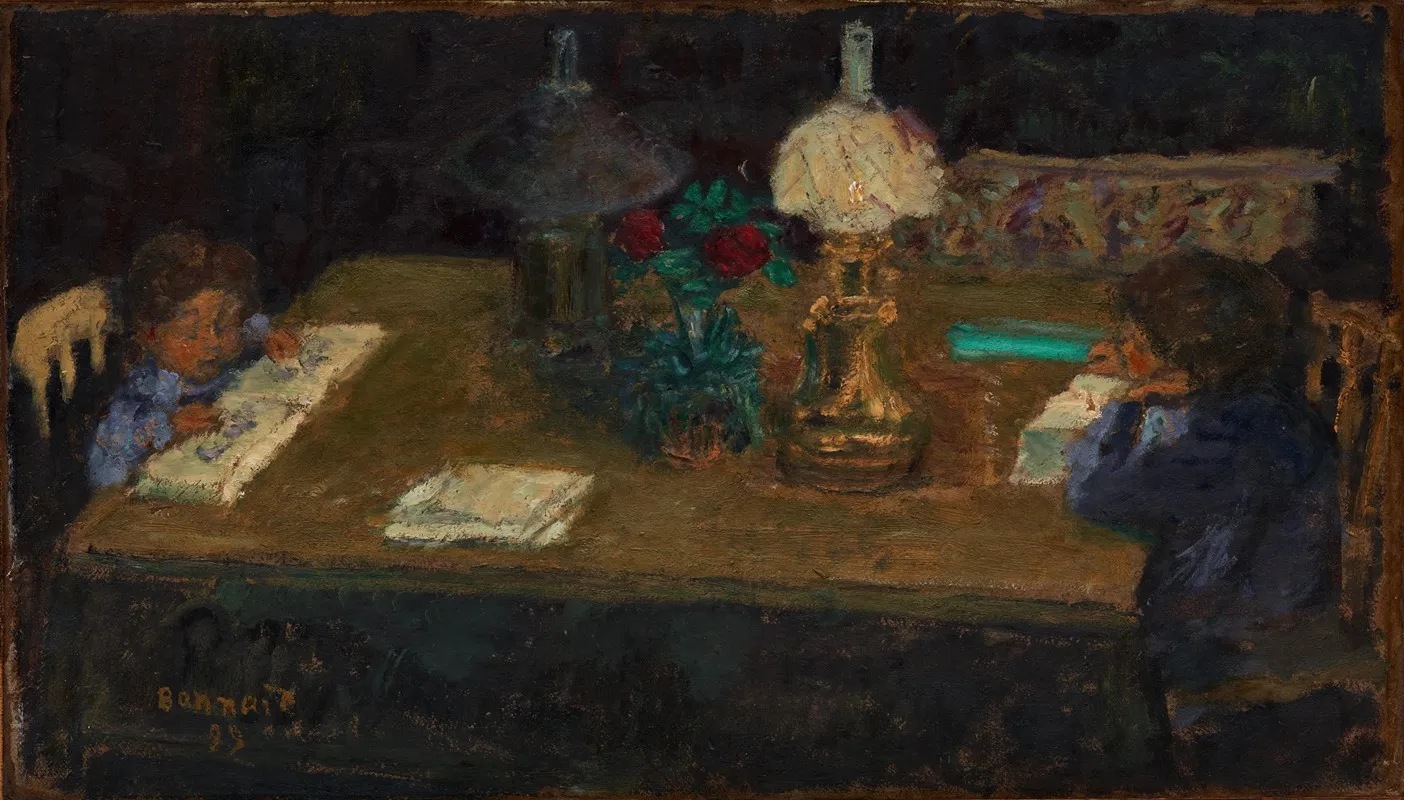 Interior The Terrasse Children Wall Art by Pierre Bonnard - High-Resolution Digital Print