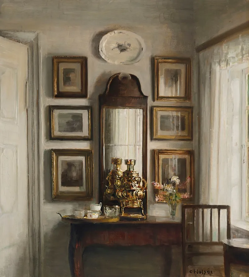 Interior With A Samovar Wall Art by Carl Holsøe - High-Resolution Digital Print
