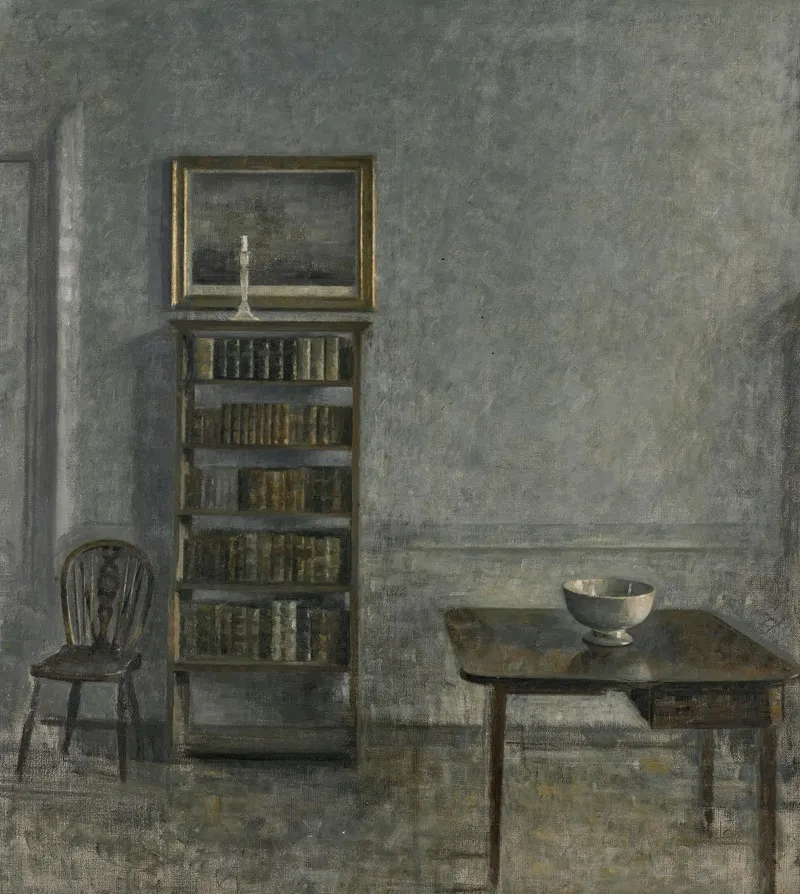Interior With A Table Bookcase And Windsor Chair 25 Strandgade