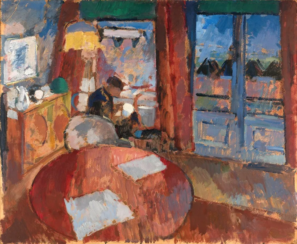 Interior With Embroiderer Wall Art by Rik Wouters - High-Resolution Digital Print