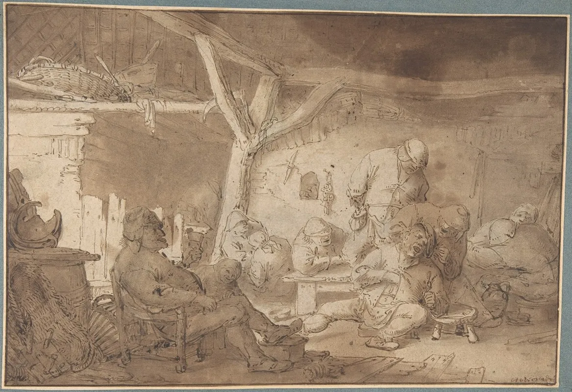 Interior With Peasants 2