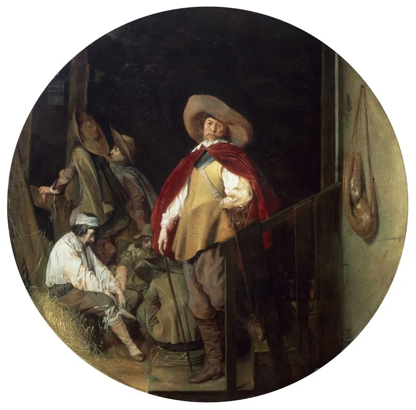 Interior With Soldiers Wall Art by Willem Cornelisz Duyster - High-Resolution Digital Print
