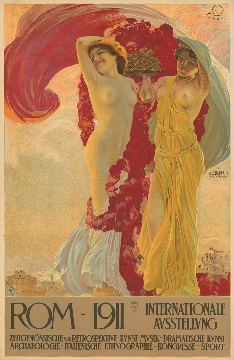 Internationale Ausstellung Rom 1911 Wall Art by Aleardo Terzi - High-Resolution Digital Print