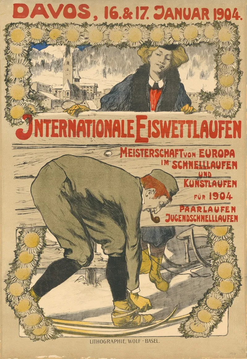 Internationale Eiswettlaufen Meisterschaft Von Europa Wall Art by Burkhard Mangold - High-Resolution Digital Print