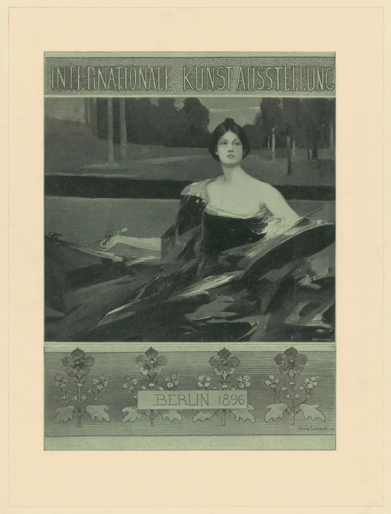 Internationale Kunstausstellung Berlin 1896 Wall Art by Hans Looschen - High-Resolution Digital Print