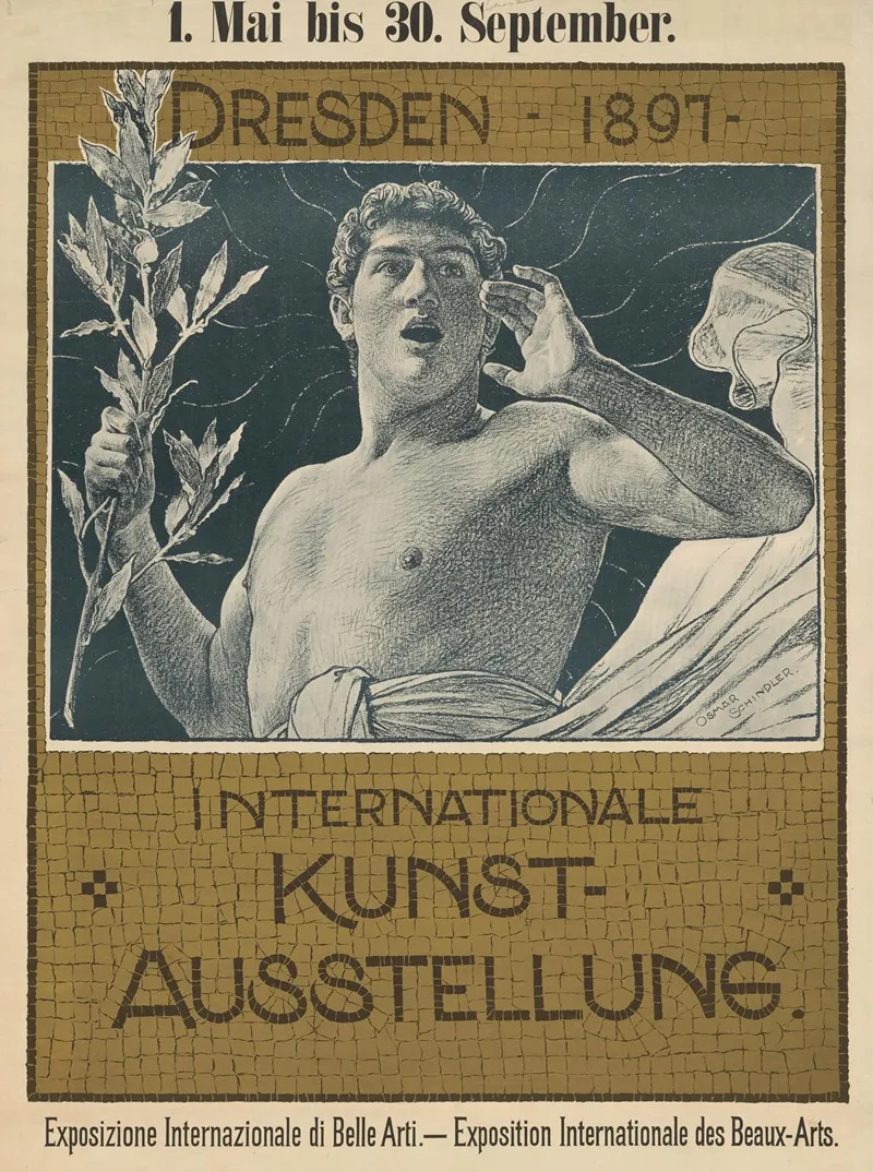 Internationale Kunstausstellung Dresden 1897 2 Wall Art by Osmar Schindler - High-Resolution Digital Print