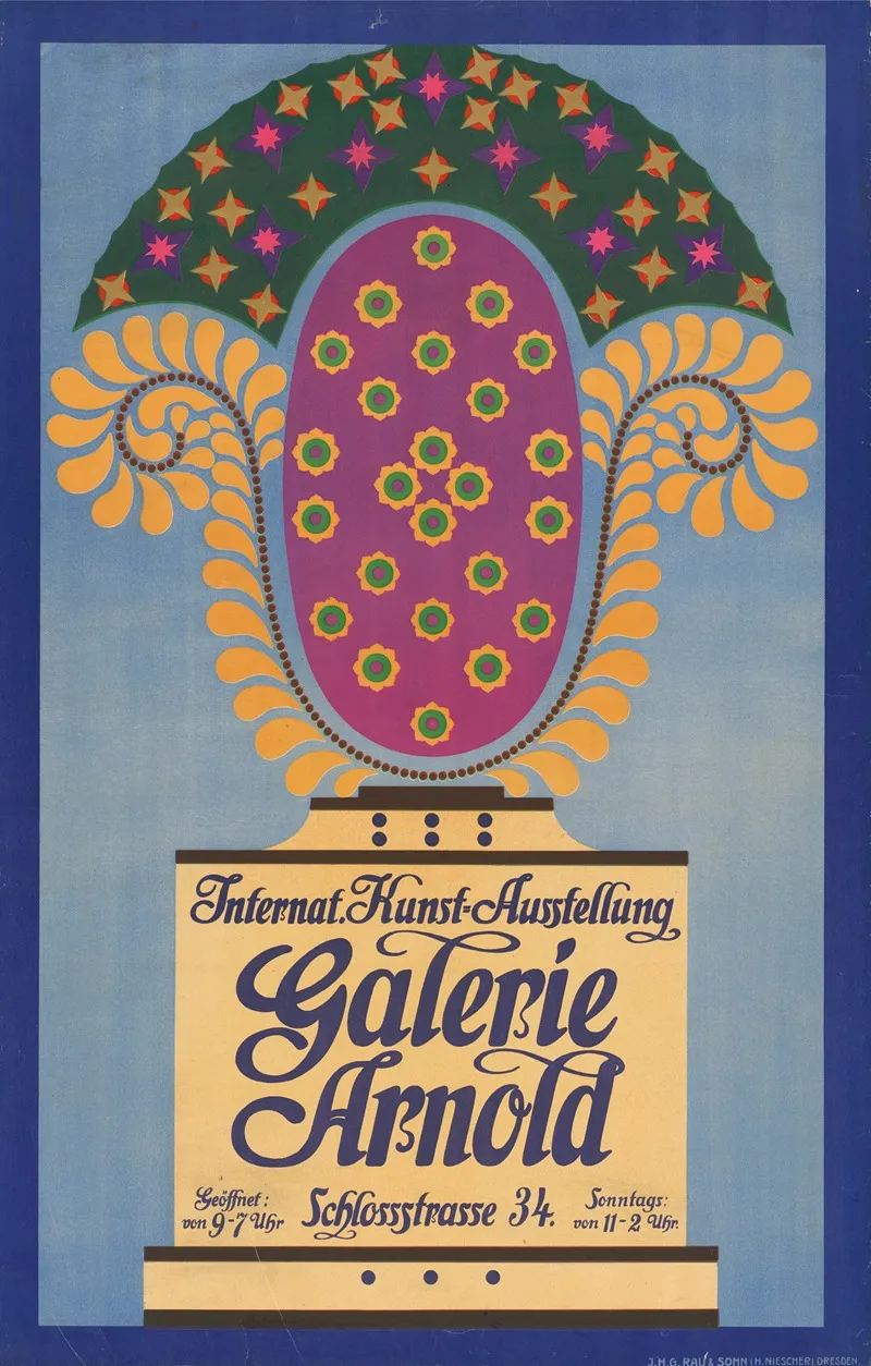 Internationale Kunstausstellung Galerie Arnold Wall Art by Rau &amp; Sohn - High-Resolution Digital Print