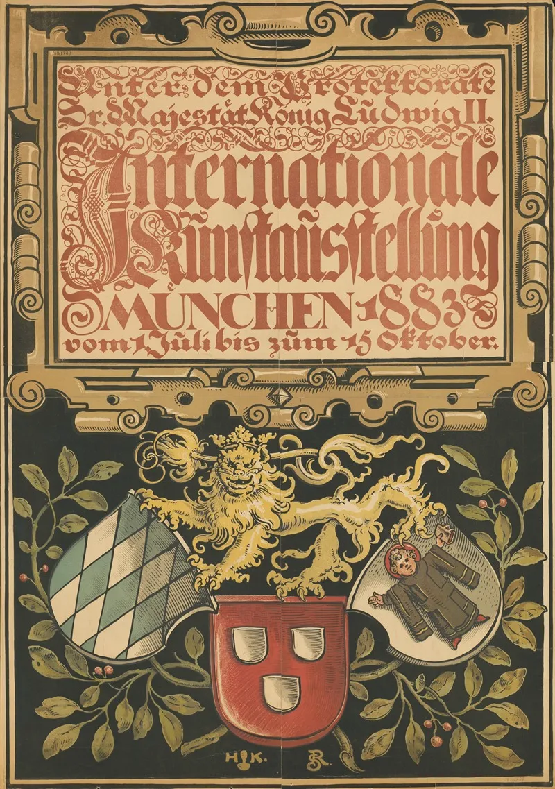 Internationale Kunstaustellung Munchen 1883 2 Wall Art by Rudolf von Seitz - High-Resolution Digital Print