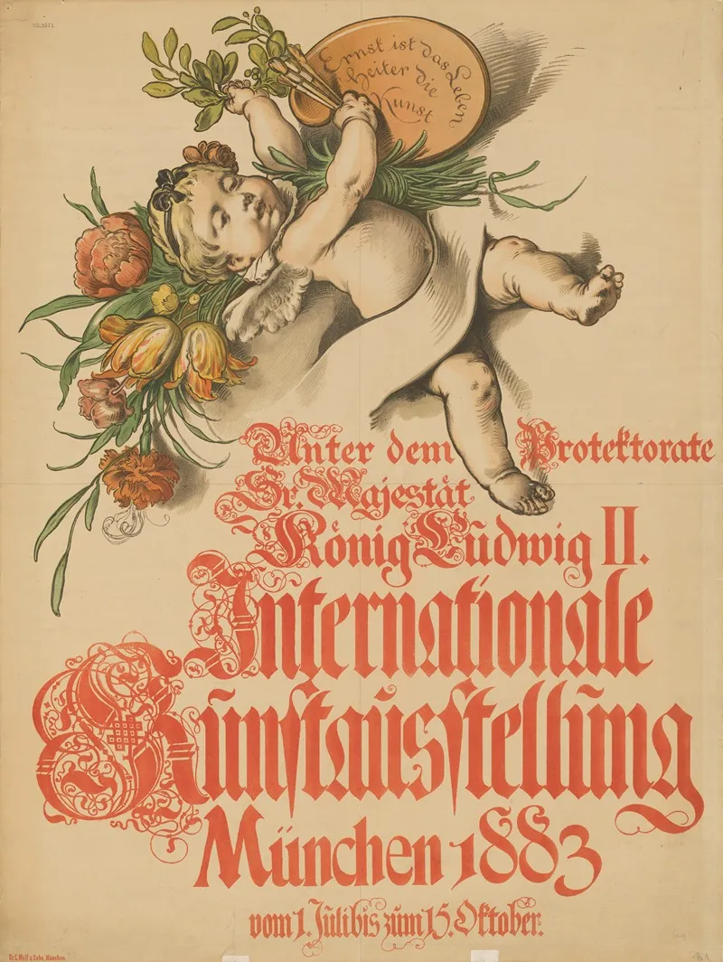 Internationale Kunstaustellung Munchen 1883 Wall Art by Rudolf von Seitz - High-Resolution Digital Print