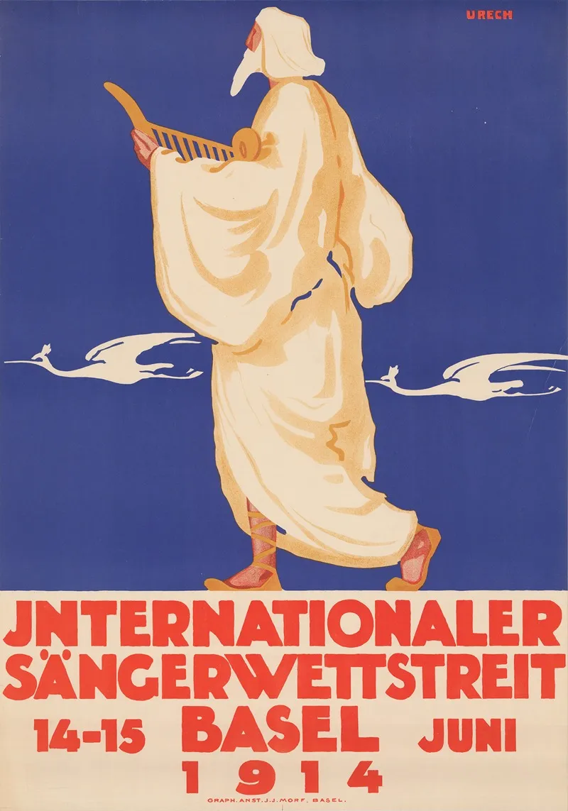 Internationaler Sangerwettstreit Basel 1914 Wall Art by Rudolf Urech - High-Resolution Digital Print