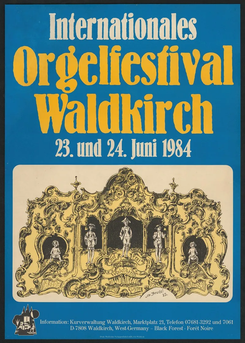 Internationales Orgelfestival Waldkirch23 Und 24 Juni 1984 Wall Art by Waldkircher Verlagsgesellschaft - High-Resolution Digital Print