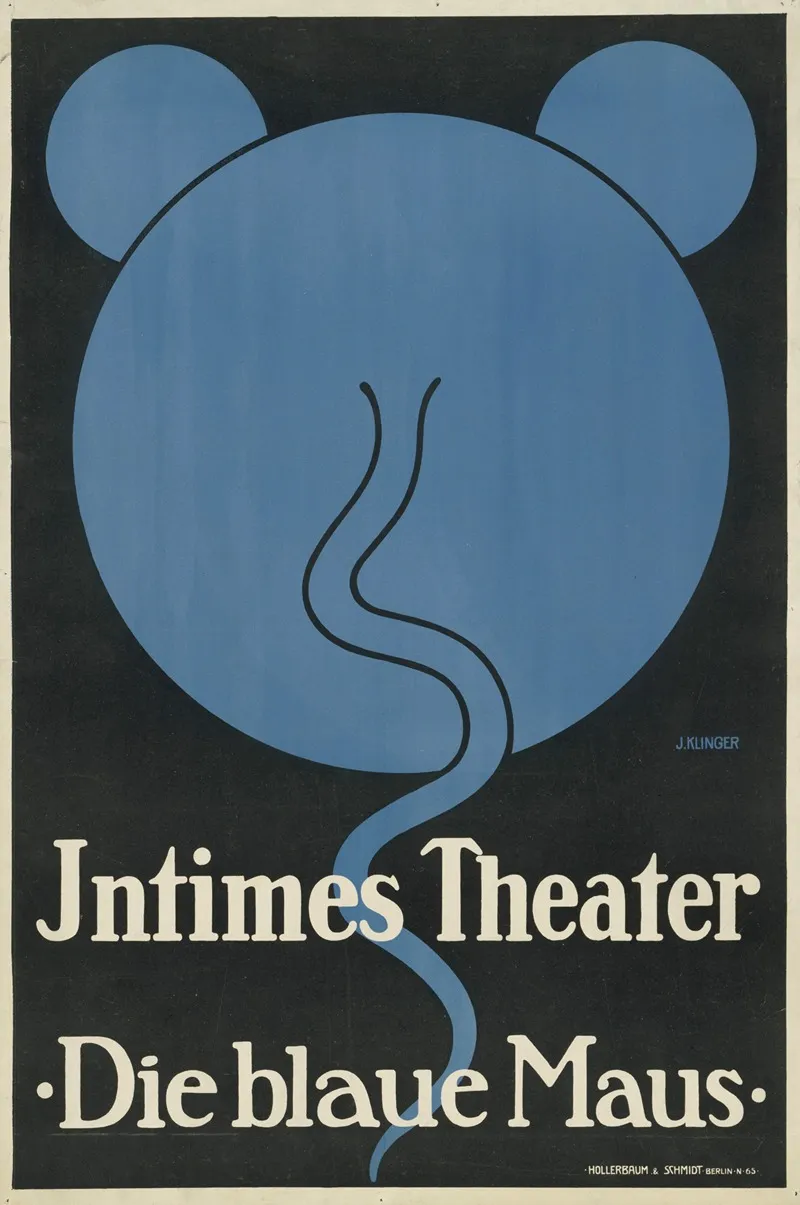 Intimes Theater Die Blaue Maus Wall Art by Julius Klinger - High-Resolution Digital Print