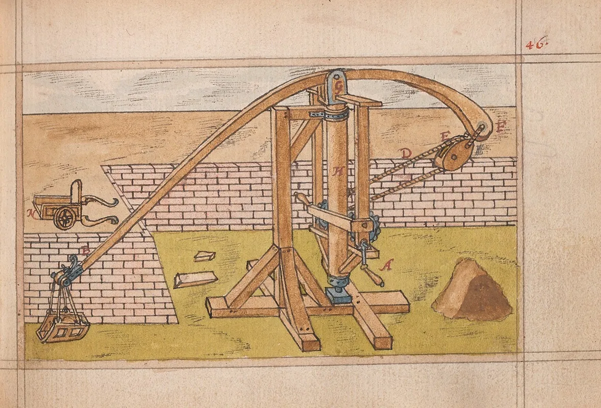 Inventions Of Military Machines And Other Devices Pl 45 Wall Art by Ralph Rabbards - High-Resolution Digital Print