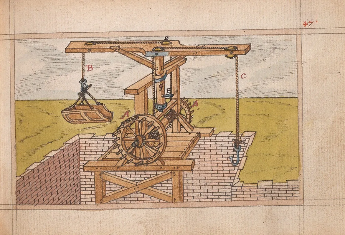 Inventions Of Military Machines And Other Devices Pl 46 Wall Art by Ralph Rabbards - High-Resolution Digital Print