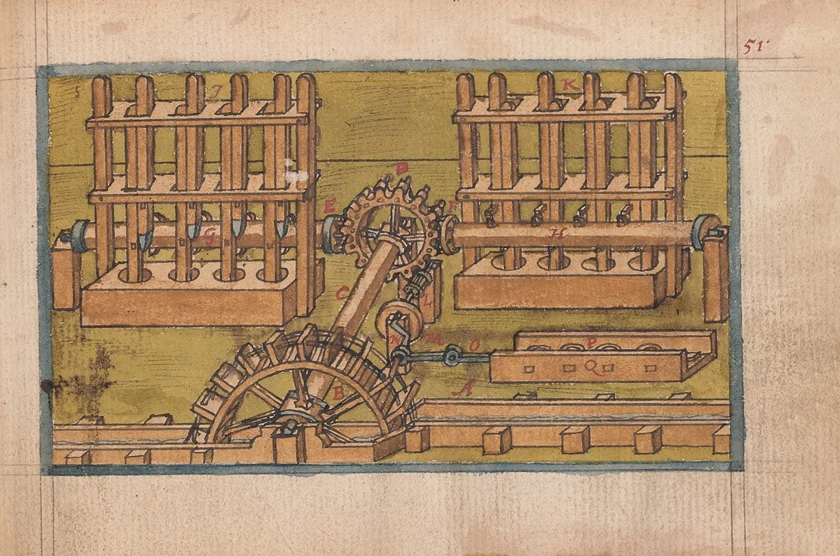 Inventions Of Military Machines And Other Devices Pl 50 Wall Art by Ralph Rabbards - High-Resolution Digital Print
