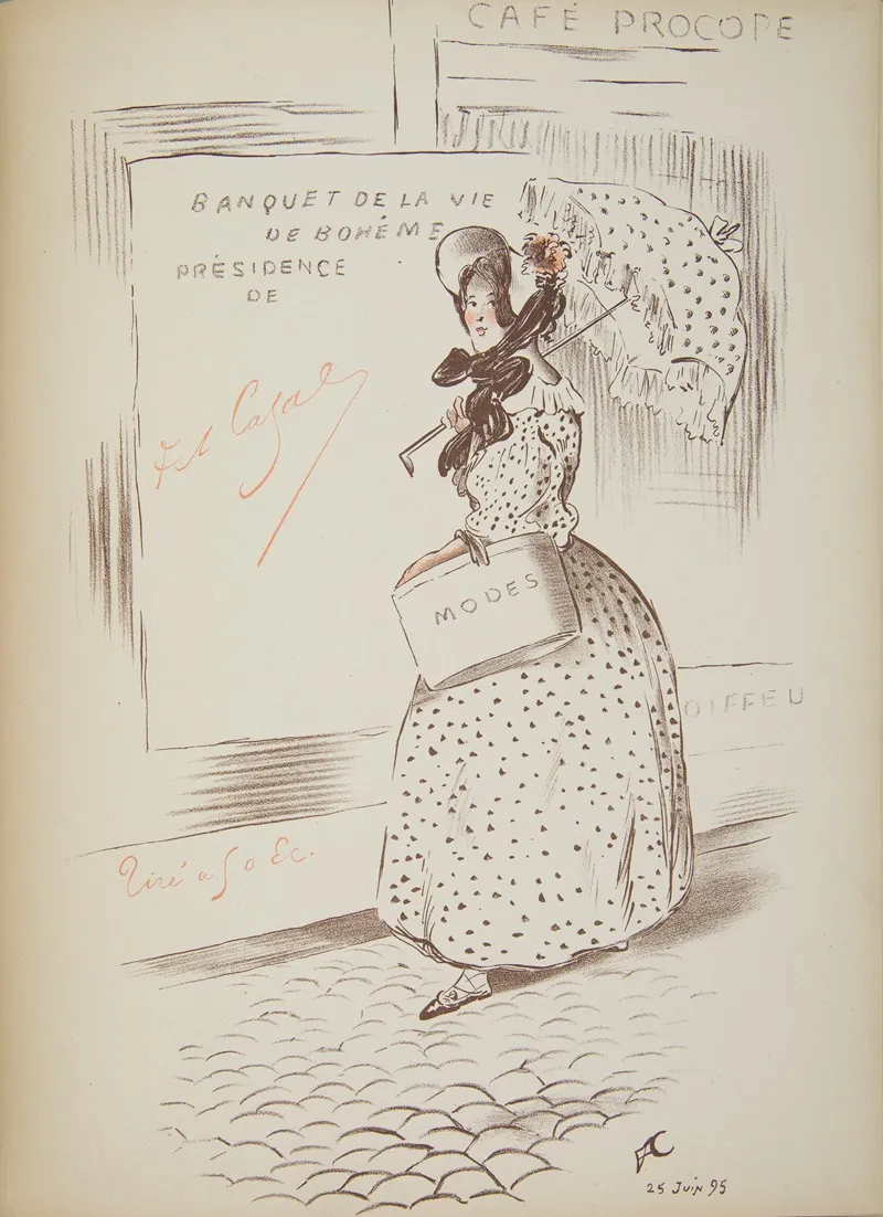 Invitation To Cafe Procope Wall Art by Frederic Auguste Casals - High-Resolution Digital Print