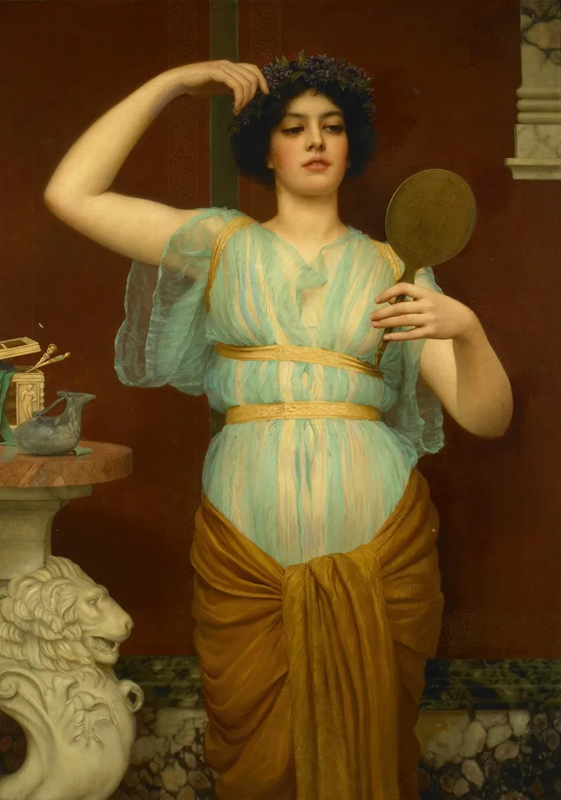 Ione 2 Wall Art by John William Godward - High-Resolution Digital Print