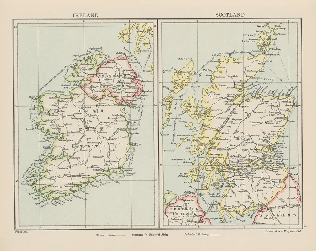 Ireland And Scotland Wall Art by Brown, Son &amp; Ferguson Ltd - High-Resolution Digital Print