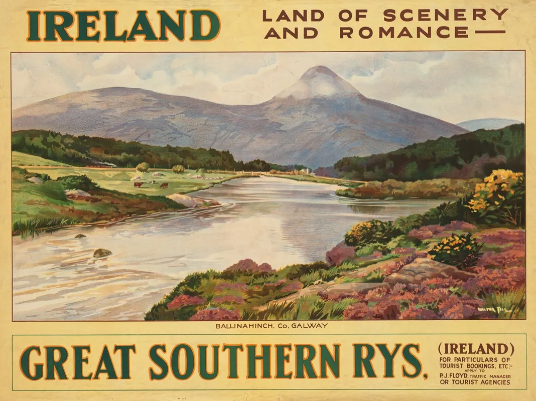 Ireland Land Of Scenery And Romance Wall Art by Walter Till - High-Resolution Digital Print