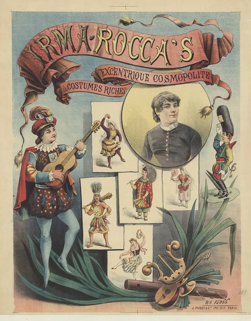 Irma Roccas Excentrique Cosmopolite A Costumes Riches Wall Art by Imp. J. Minot - High-Resolution Digital Print
