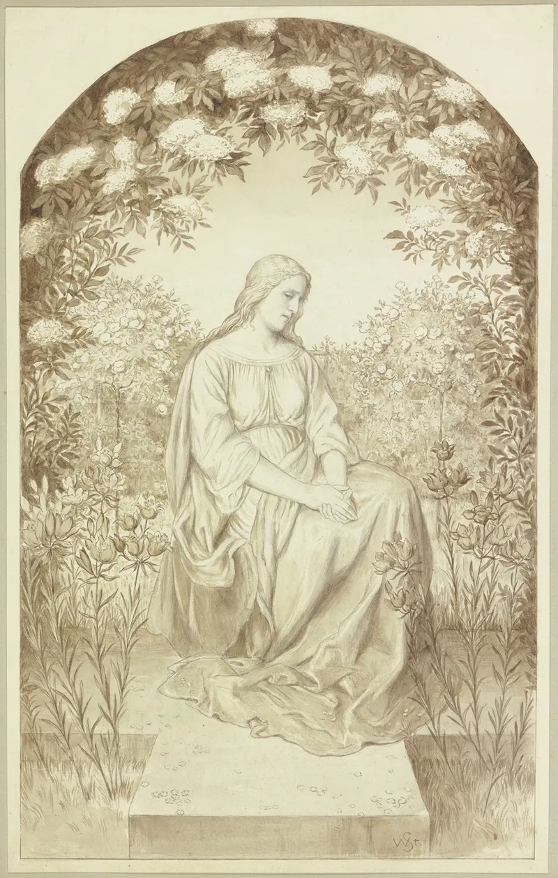 Irmela Sitting In The Garden