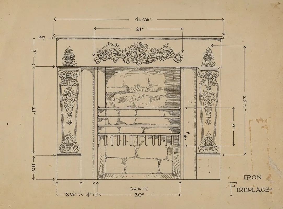Iron Fireplace