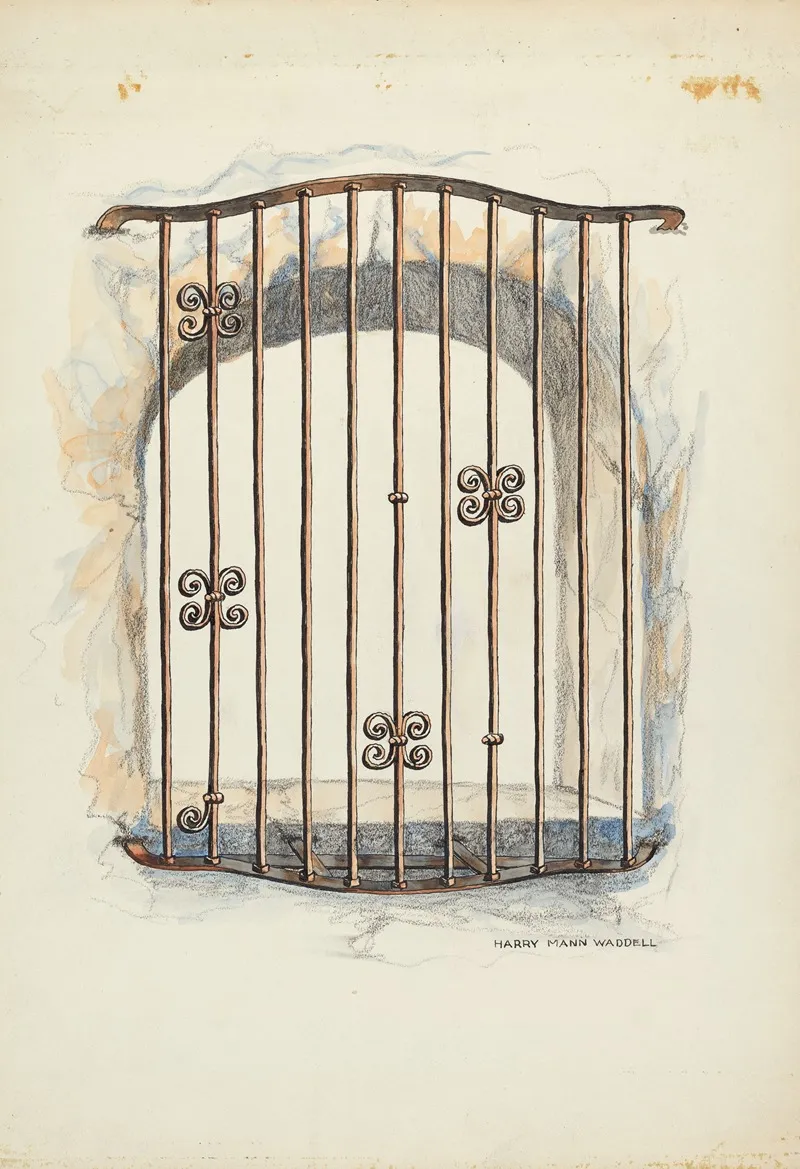 Iron Grille At Window 2