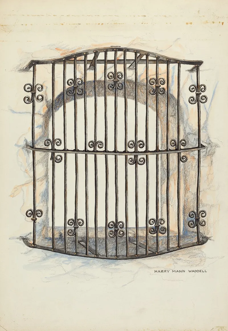 Iron Grille At Window 3