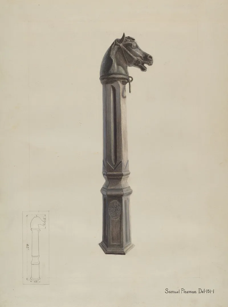 Iron Hitching Post 5
