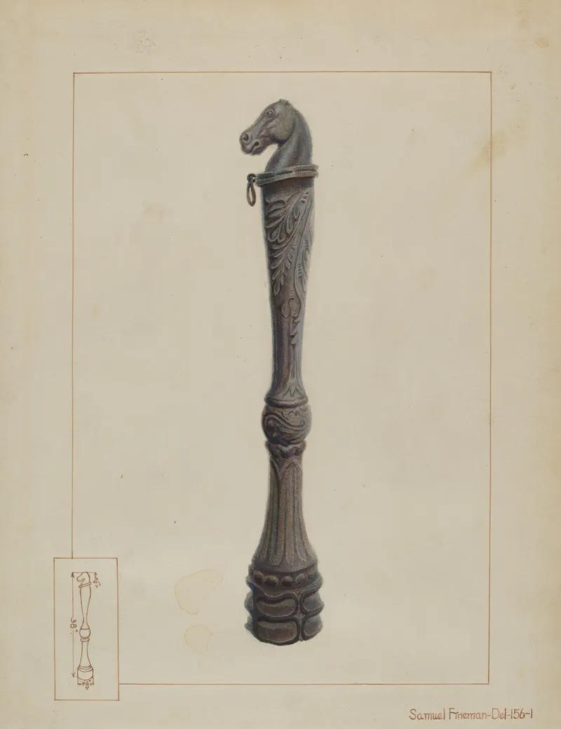 Iron Hitching Post 6