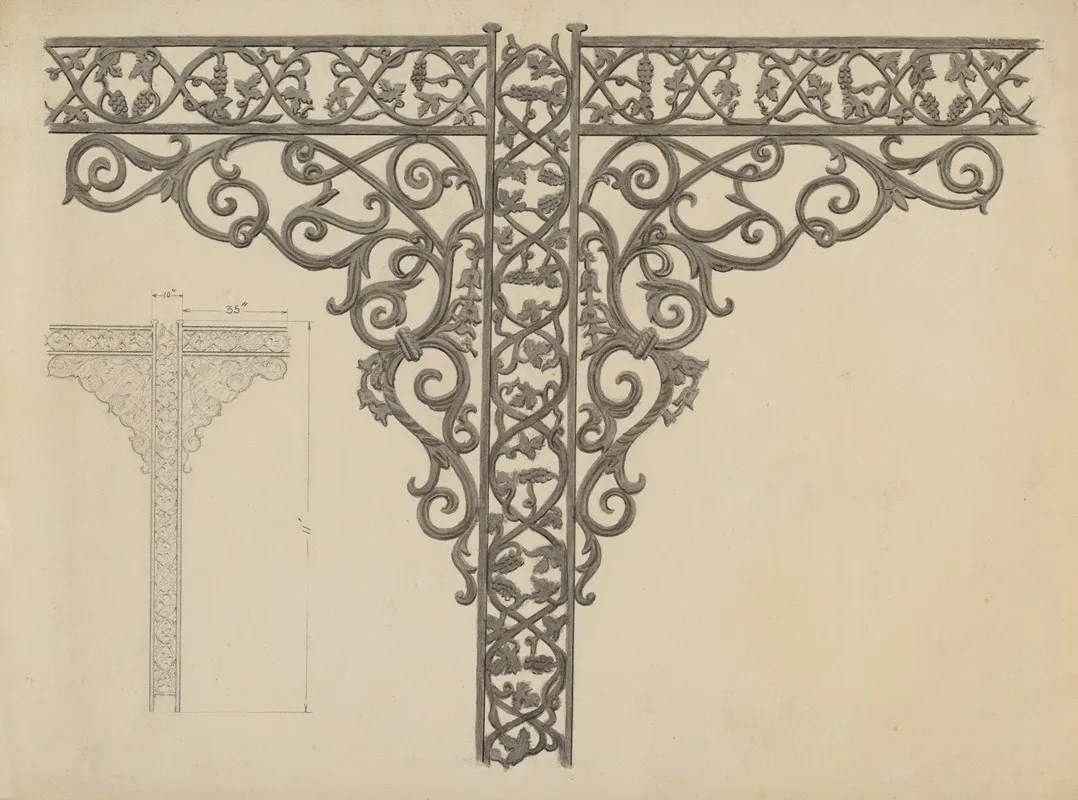 Iron Porch Supports