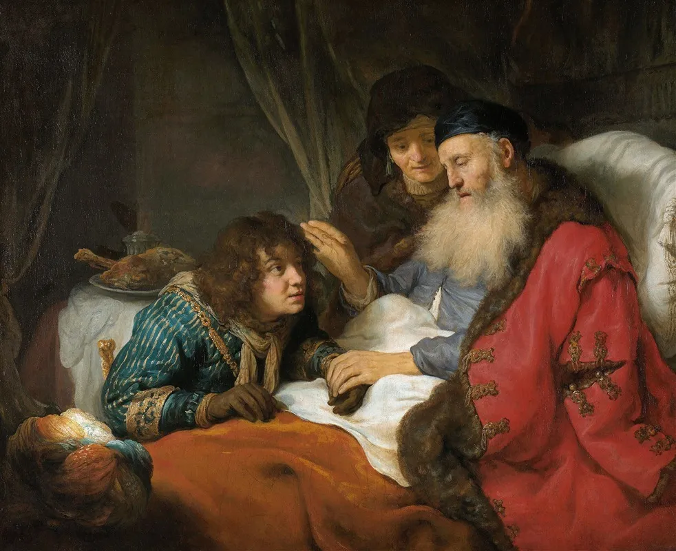 Isaac Blessing Jacob 3 Wall Art by Govert Flinck - High-Resolution Digital Print