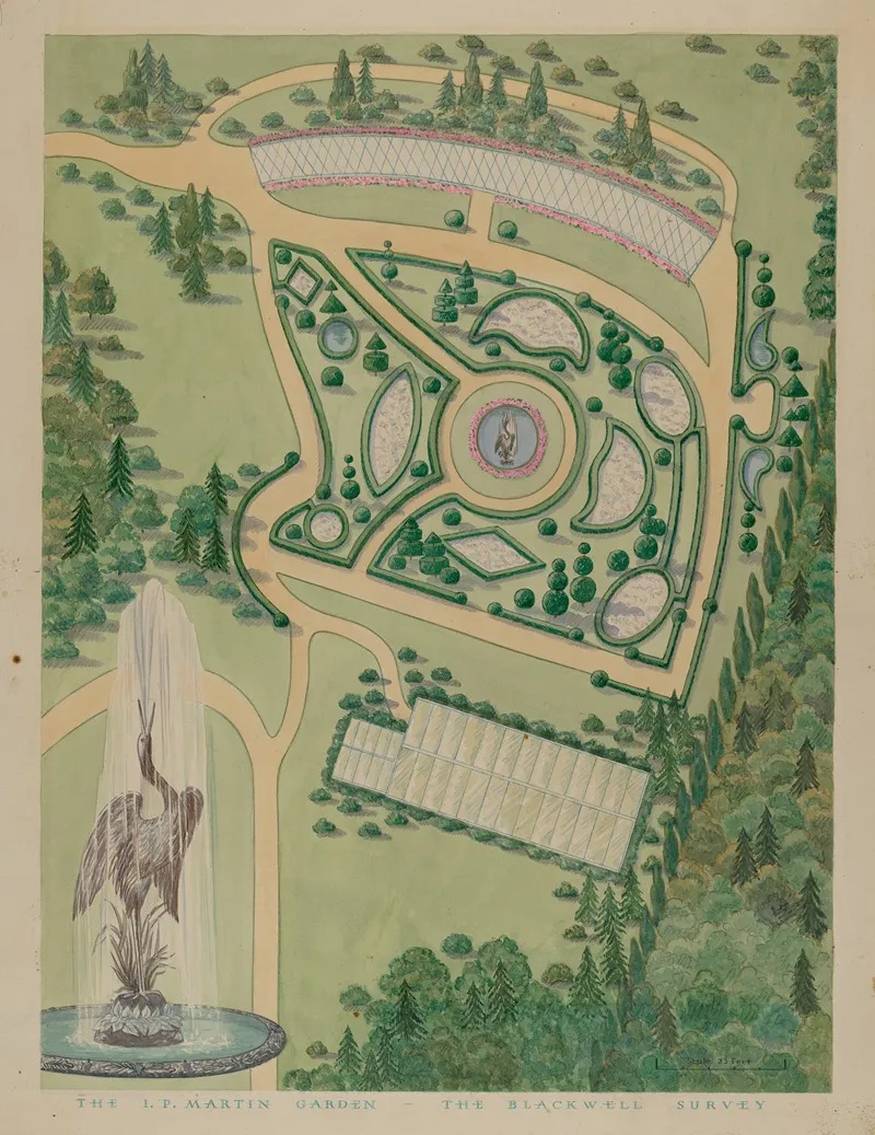 Isaace P Martin Garden Wall Art by William Merklin - High-Resolution Digital Print