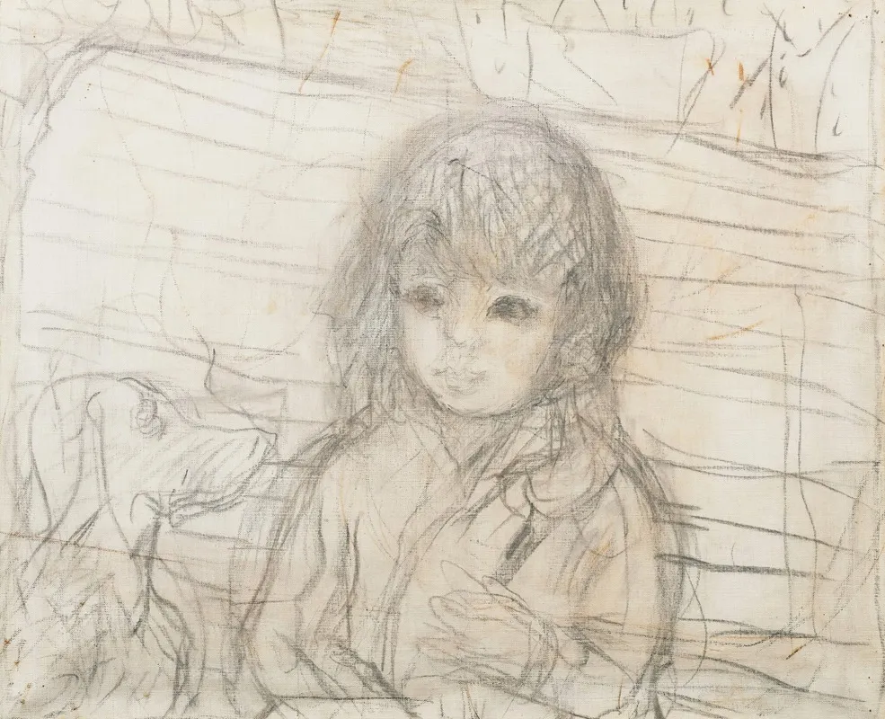 Isabelle Lecomte Du Nouy Avec Le Chien De Lartiste Au Canet Wall Art by Pierre Bonnard - High-Resolution Digital Print