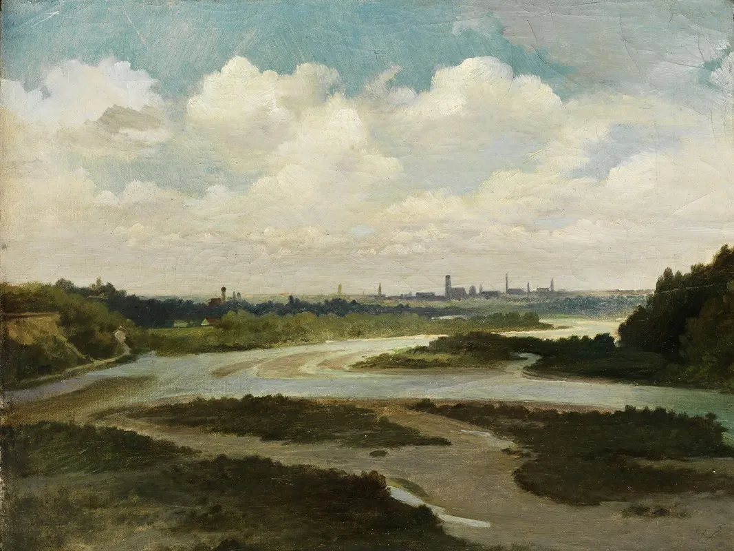Isar Valley With Views To Munich Wall Art by Wilhelm Lichtenheld - High-Resolution Digital Print
