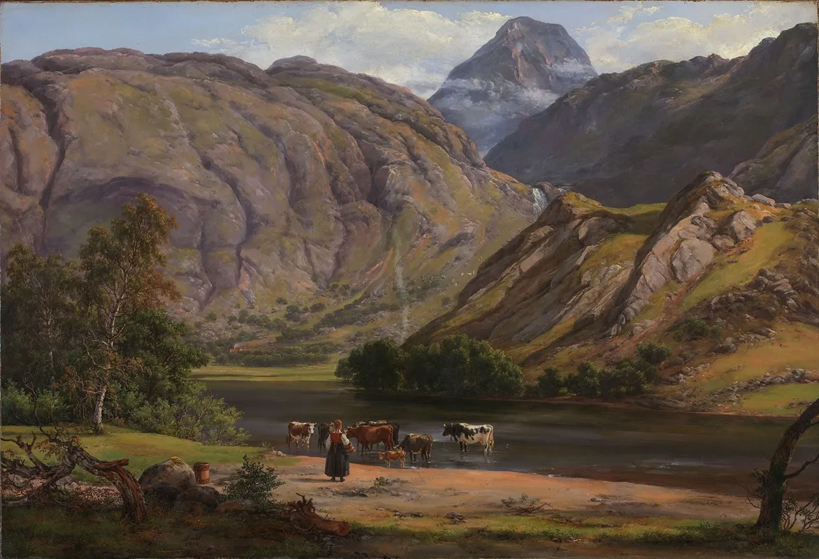Isdalen At Svartediket Near Bergen Wall Art by Johan Christian Dahl - High-Resolution Digital Print