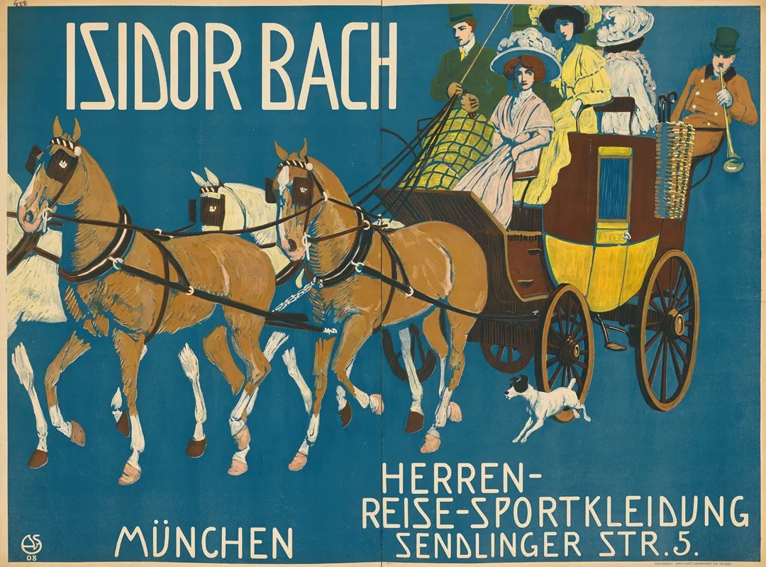 Isidor Bach Herren Reise Sportbekleidung Wall Art by Alexander von Salzmann - High-Resolution Digital Print