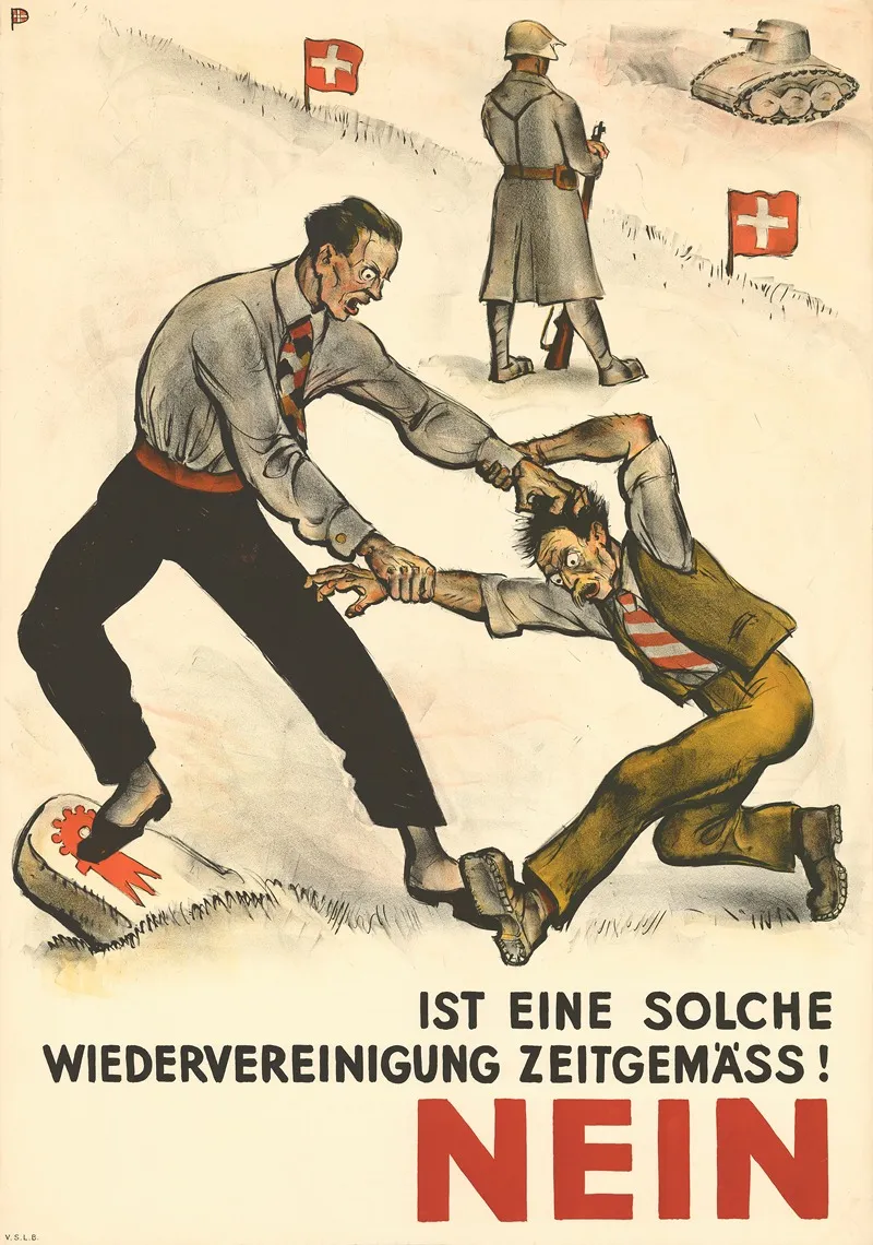 Ist Eine Solche Wiedervereinigung Zeitgemass Nein Wall Art by Otto Plattner - High-Resolution Digital Print