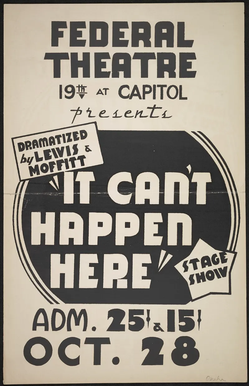 It Cant Happen Here 11 Wall Art by Anonymous - High-Resolution Digital Print