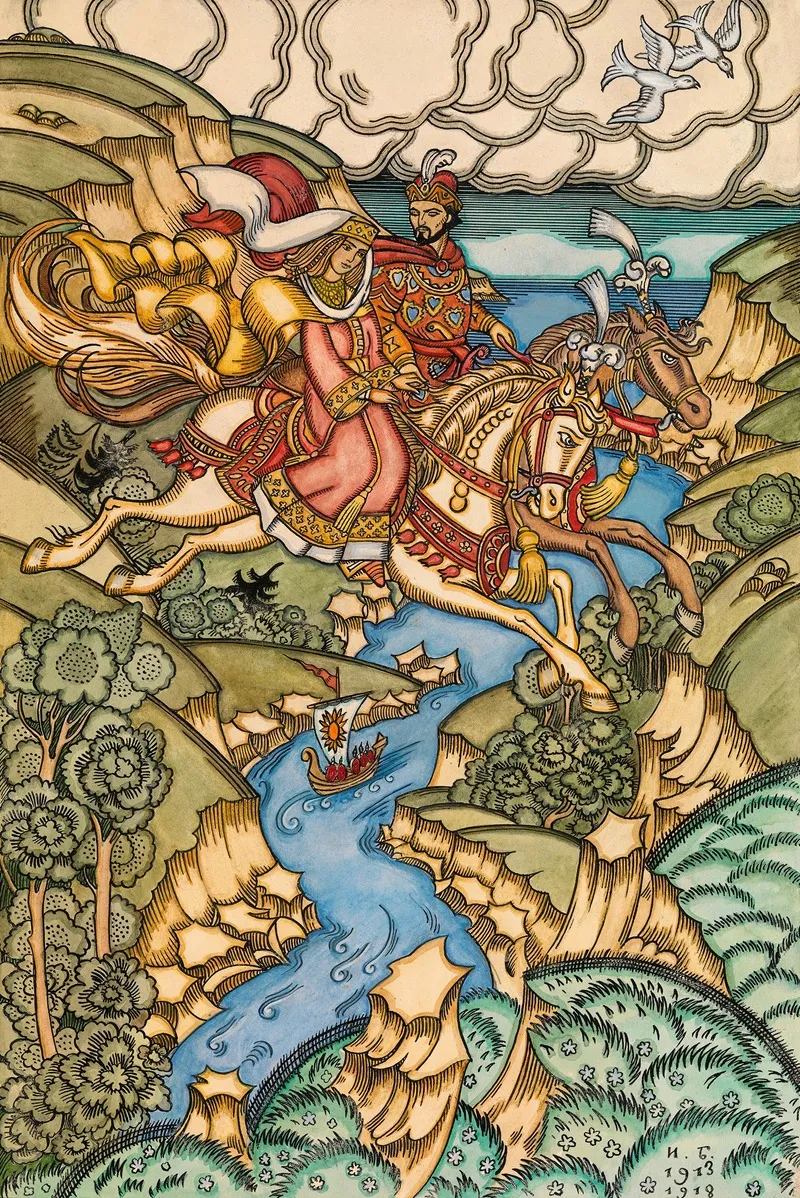 It Doesnt Look Like Maria Morevna Wall Art by Ivan Bilibin - High-Resolution Digital Print