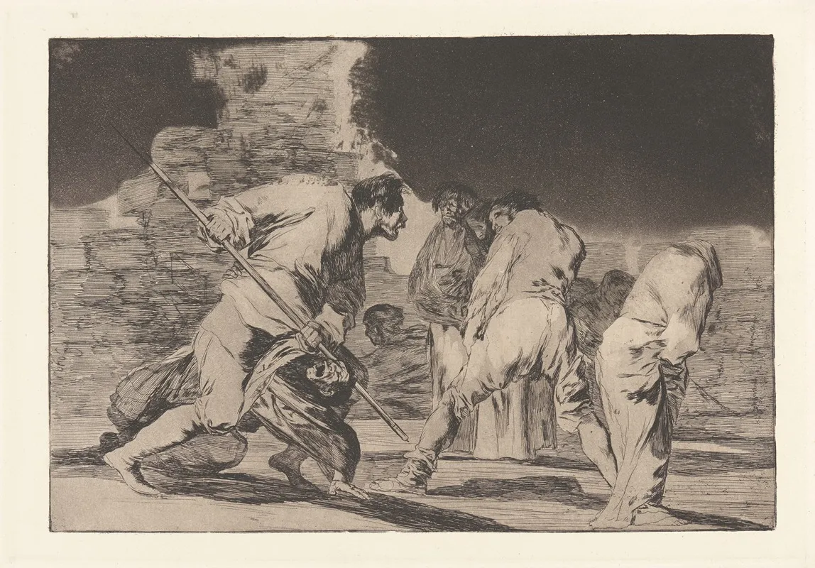 It Is Amazing And We Were Made By God Furious Folly Hizonos Dios Y Maravillamos Nos Disparate Furioso Wall Art by Francisco de Goya - High-Resolution Digital Print