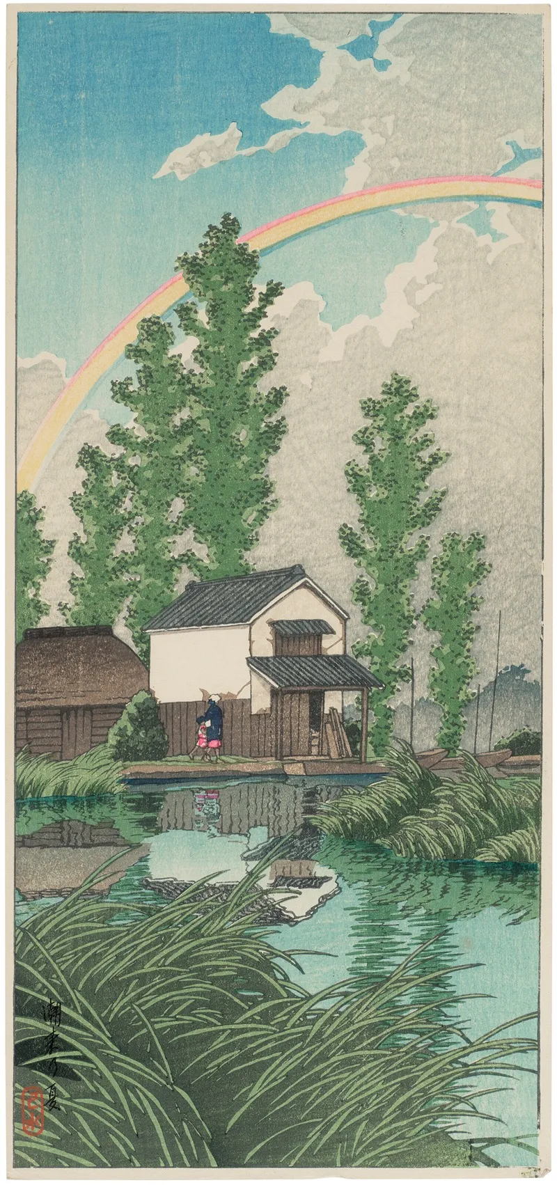 Itako No Natsu Summer At Itako Wall Art by Kawase Hasui - High-Resolution Digital Print