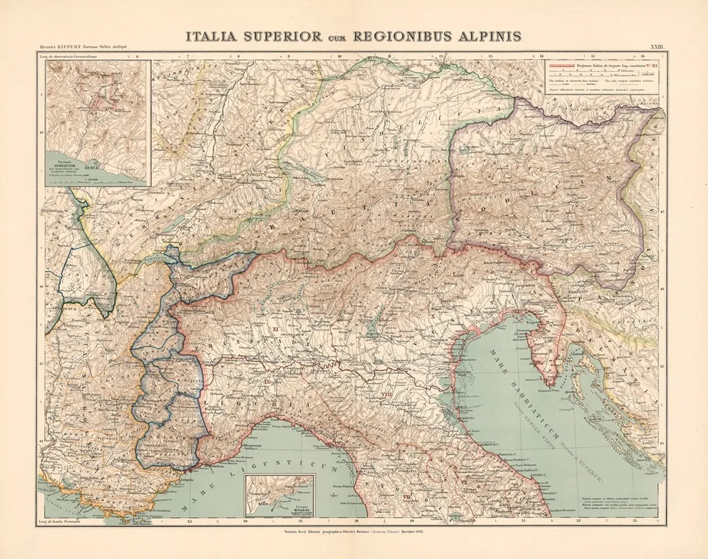Italia Superior Vum Regionibus Alpinis