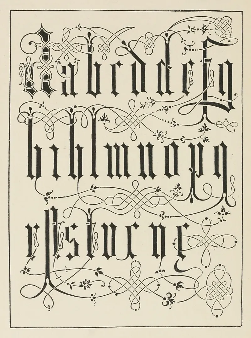Italian Blackletters Wall Art by Frank Chouteau Brown - High-Resolution Digital Print