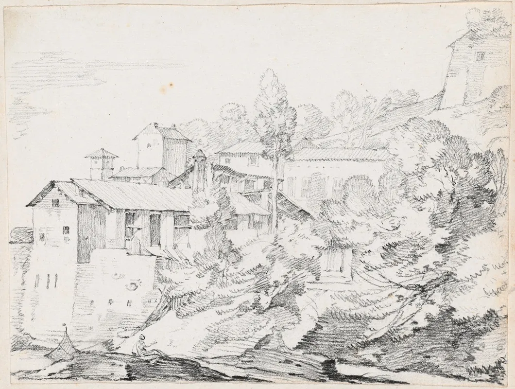 Italian Buildings On A Hillside