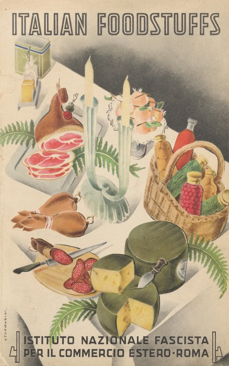 Italian Foodstuffs Cover Wall Art by T. Tommasini - High-Resolution Digital Print