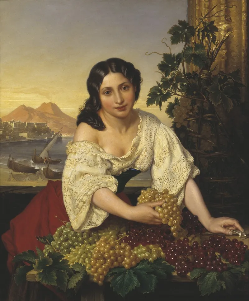 Italian Fruit Seller Wall Art by Carl Gustaf Plagemann - High-Resolution Digital Print