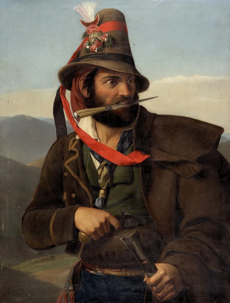 Italian Highwayman Wall Art by Adolphe Bernard - High-Resolution Digital Print