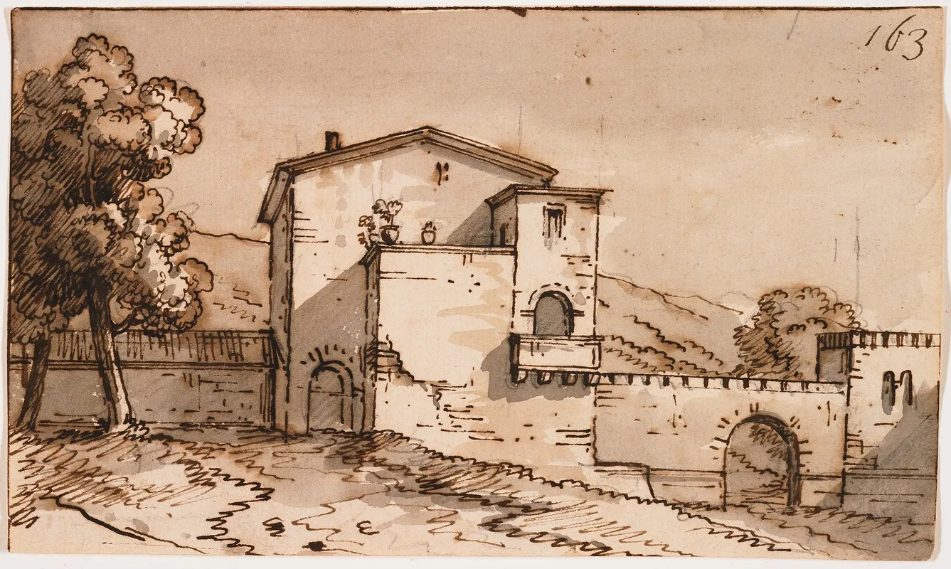 Italian Landscape 65 Wall Art by Giacomo Quarenghi - High-Resolution Digital Print
