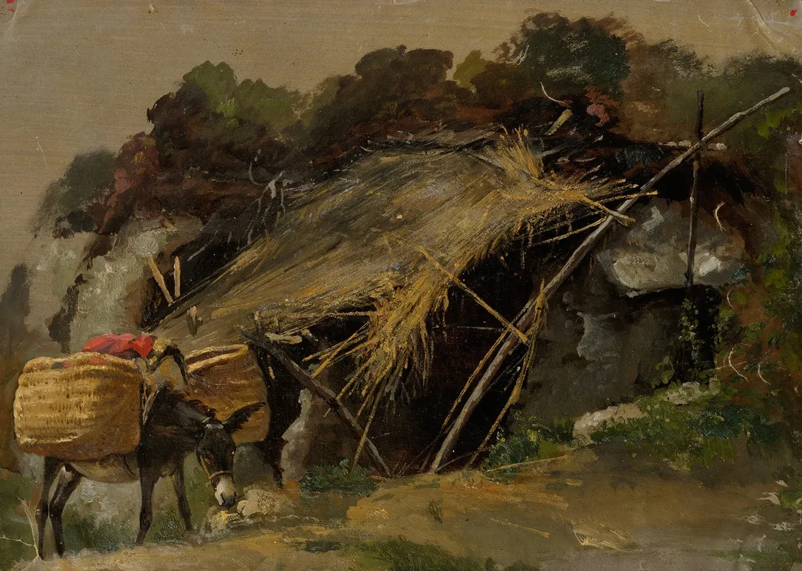 Italian Landscape With A Donkey 2